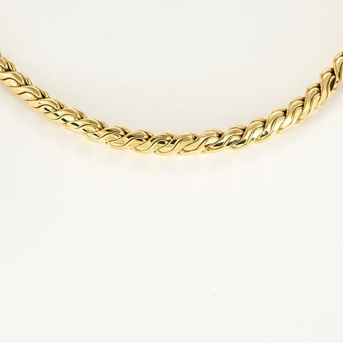 Collier Caplain Paris - Collier en Or jaune à maille tressée 58 Facettes CHS0780