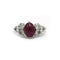 Bague 46 Bague en or blanc, rubis & diamants 58 Facettes 250240R