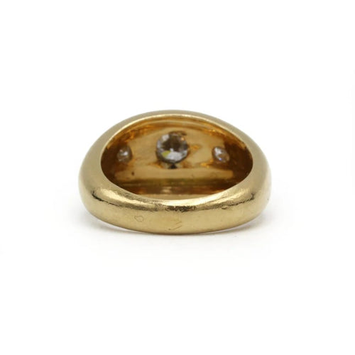 Bague 57 Bague Jonc - Or jaune & Diamants 58 Facettes 250395R