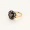 Bague 45.5 Bague or jaune, argent, diamant et tourmalines 58 Facettes DINA0345