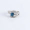 Bague 53 Bague Entrelac Saphir Diamants 58 Facettes FM95