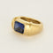 Bague 49 Bague en Or jaune et saphir de synthèse 58 Facettes VER0126