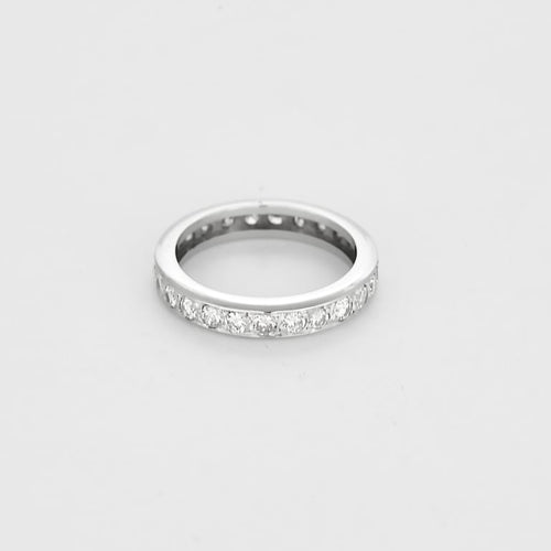 Bague 50.5 Alliance américaine en or blanc 58 Facettes B250686