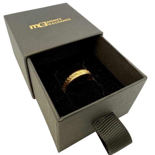 Bague 52 Bague ciselée en or jaune 18 carats, taille 52 58 Facettes 250086