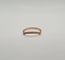 Bague 53 Alliance or rose sertie de diamants 58 Facettes