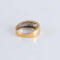 Bague 54 Bague Jonc 2 Ors pierre blanche 58 Facettes FM58