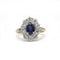 Bague 51 Bague - Or, Platine, Diamants & Saphir 58 Facettes 250303R