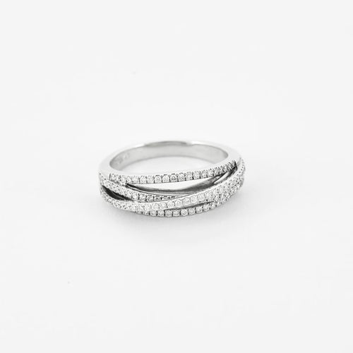 Bague 58 MESSIKA - Gatsby Meli Melo - Bague en Or blanc 18k 58 Facettes B250322