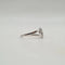 Bague 54 Bague toi & moi cœurs or blanc 18 carats sertie de diamants 58 Facettes