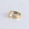 Bague 54 Bague Jonc 2 Ors pierre blanche 58 Facettes FM58