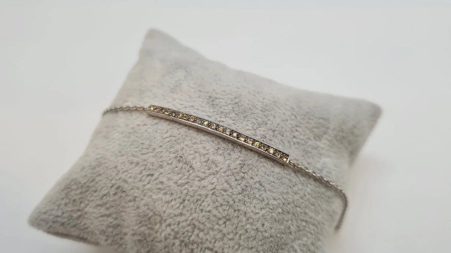 Bracelet Bracelet en Or blanc, diamants 58 Facettes