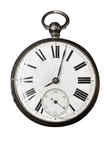 Montre E. Perfitt - Montre de poche en argent sterling, Londres 1874 58 Facettes