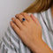 Bague 54.5 Bague Saphir cabochon Diamants 58 Facettes