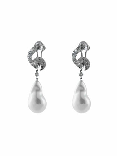 Boucles d'oreilles Boucles d'oreilles Perles baroques Diamants 58 Facettes