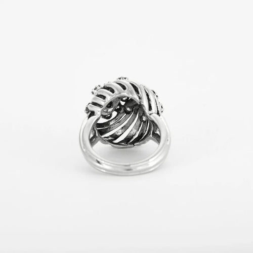 Bague 48 Bague or blanc sertie de diamants naturels 58 Facettes