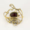 Broche Broche Or jaune 18k et Argent Tourmaline 58 Facettes VAN0739