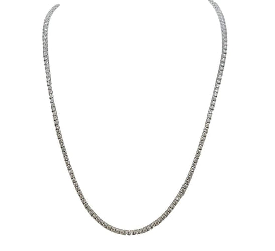 Collier Collier rivière en Or blanc 58 Facettes