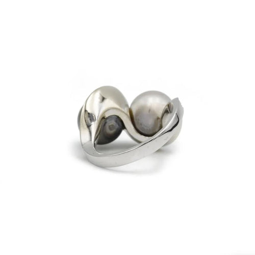 Bague 55 Bague Diamants et Perles 58 Facettes 230309R