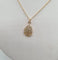 Collier Collier flammes or jaune serti de diamants 58 Facettes
