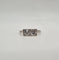 Bague 53.5 Bague or blanc sertie de 2 diamants anciens 58 Facettes