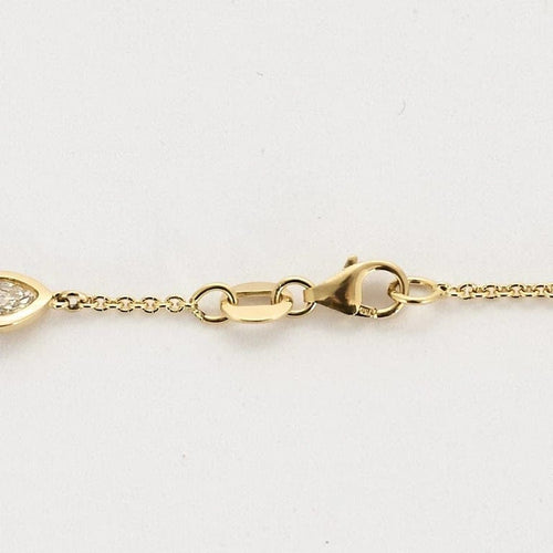 Collier Collier à maille jaseron en or jaune 18k et diamants 58 Facettes LJBAV6