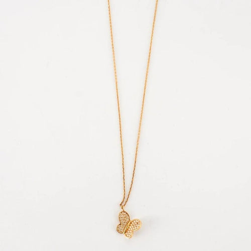 Collier Collier papillon Or jaune Diamants 58 Facettes