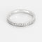 Bague 48 Alliance semi pavée en or blanc et diamants 58 Facettes SAP0658