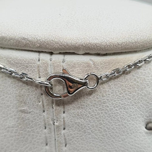 Collier Chaine or blanc 18 carats 58 Facettes