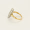 Bague 57 Bague marquise en or blanc, or jaune et diamants 58 Facettes MONTG0047