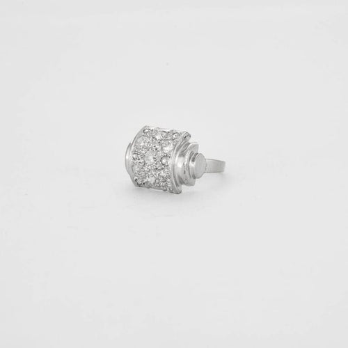 Bague 53 Bague Art déco en platine 950 et diamants taille ancienne 58 Facettes 1585