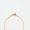 Collier Collier or rose serti d’un saphir 58 Facettes