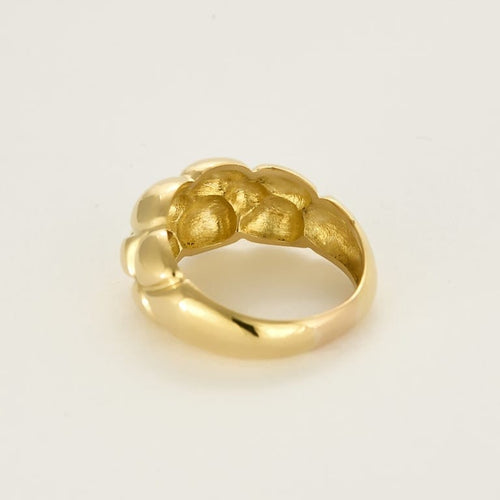 Bague 55 Bague en or jaune bombé 58 Facettes SENS2452X3