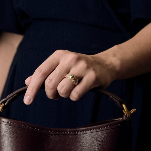 Bague 50.5 Bague en or jaune et diamants 58 Facettes CAS0475