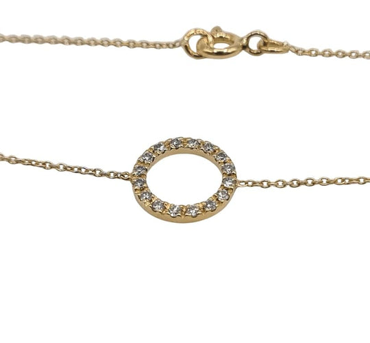 Bracelet Bracelet or jaune serti de diamants naturels 58 Facettes