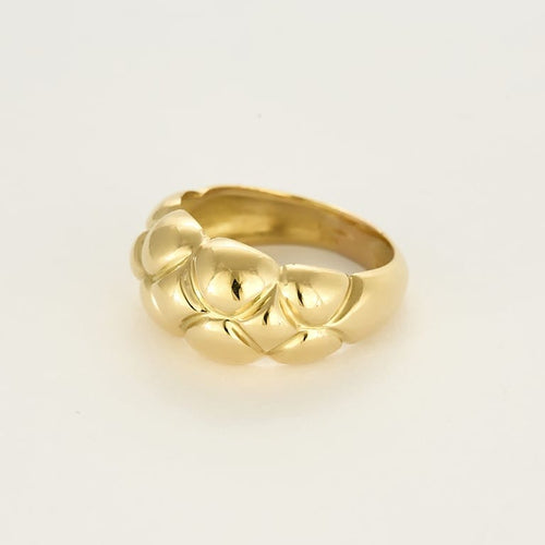 Bague 55 Bague en or jaune bombé 58 Facettes SENS2452X3