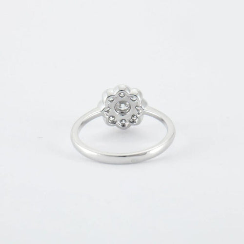 Bague 53 Bague en Or blanc & diamants 58 Facettes
