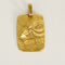 Pendentif Médaille zodiaque en or jaune à motif de bélier 58 Facettes SAI1082