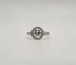 Bague 52 Bague or blanc palladié sertie de diamants naturels 58 Facettes