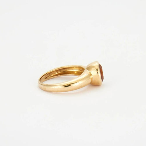 Bague 51 Bague en Or jaune, citrine 58 Facettes