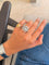 Bague 53 Bague marguerite en platine et or blanc 18 carats avec diamants 2,75 carats 58 Facettes 108