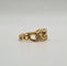 Bague 54.5 Bague or jaune 18 carats sertie de diamants 58 Facettes