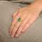 Bague 55 Bague - Bague émeraude rectangulaire en or jaune 18k et diamants 58 Facettes ALGU19
