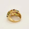 Bague 55.5 Bague jonc en or jaune et pierres fines 58 Facettes MON1096