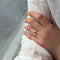 Bague 55 Bague marguerite rétro en or jaune avec rubis et diamants 58 Facettes 250036SP