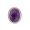 Bague 56 Bague en Or gris, améthyste 58 Facettes