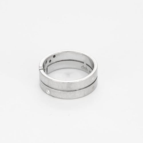 Bague 53 DINH VAN - Bague Seventies Diamants 58 Facettes SNA1878