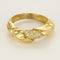 Bague 55 Bague jonc en or jaune et diamants 58 Facettes SEN2452