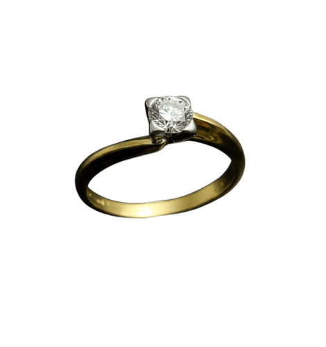 Bague Salvini - Bague solitaire en or jaune 18 carats et diamant 0,40 ct 58 Facettes