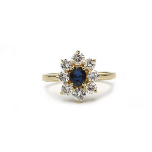 Bague 53 Bague - Or, Diamants & Saphir 58 Facettes 250118R