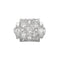 Bague 53 Bague Art déco en platine 950 et diamants taille ancienne 58 Facettes 1585